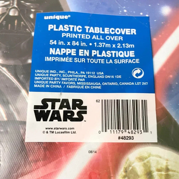 Star Wars Plastic Table Cover Lucasfilm Birthday Party Decoration - Picture 5 of 11